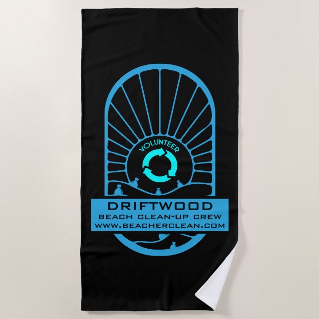 Beach Clean - Up Volunteer Crew Towel (Front)