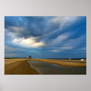 Beach Clouds Poster