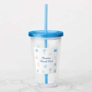 Beach Club Birthday Acrylic Tumbler