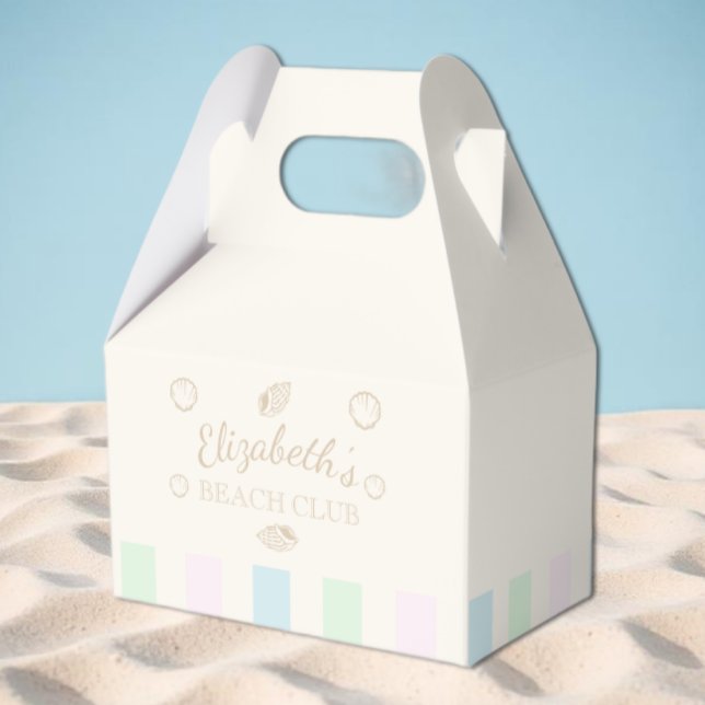 Beach Club Birthday Favour Box (Creator Uploaded)