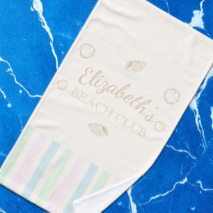 Beach Club Birthday Hand Towel