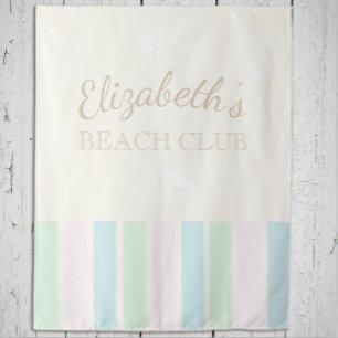 Beach Club Birthday Tapestry