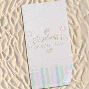 Beach Club Birthday Towel