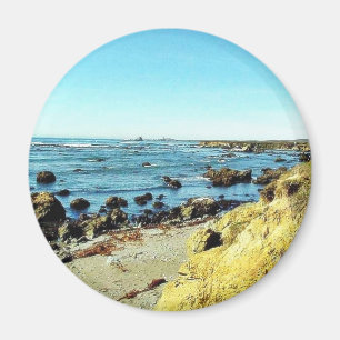 Beach Coast In Monterey Ocean Water Sea Magnet