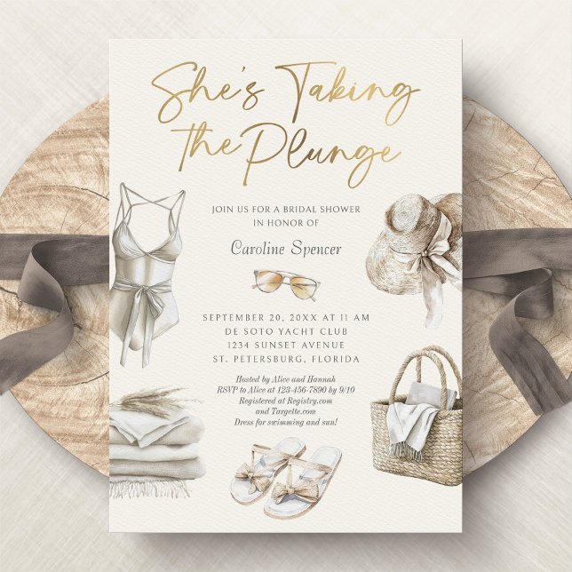 Beach Coast Tropical Bachelorette Weekend Invitation (Creator Uploaded)