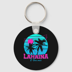 Beach Coastal City Vacation Souvenir Lahaina 1  Key Ring