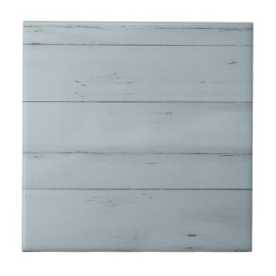 Beach Coastal Ocean Matching Dusty Blue Wood Ceramic Tile