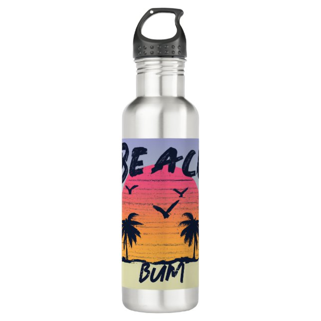 Beach/coastal/tropical/Hawaiian 710 Ml Water Bottle (Front)
