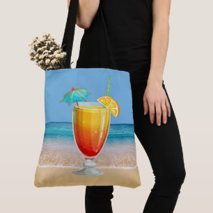 Beach Cocktail Tote Bag