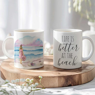 Beach Coffee Mug - Valentines Day Gift for Her