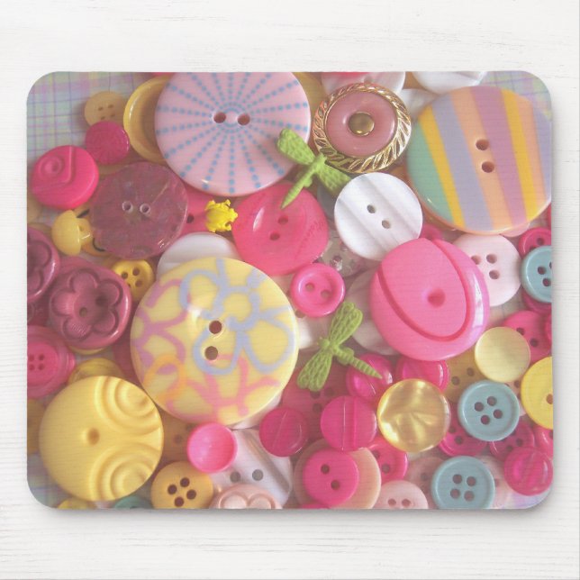 Beach Colour Buttons Mouse Pad (Front)