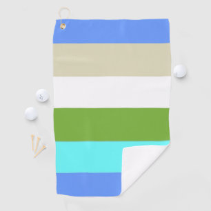 Beach Colour Stripes of Sint Maarten  Golf Towel