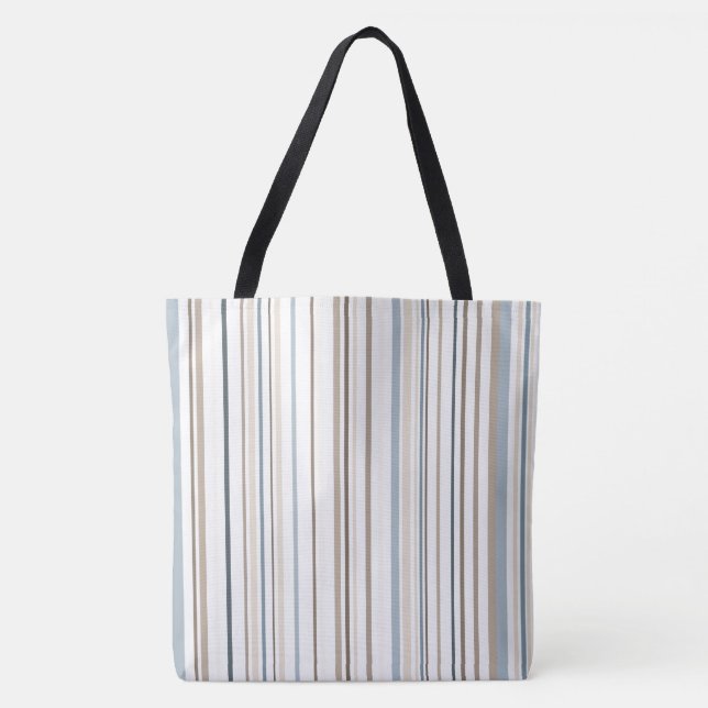 Beach Colour stripes Tote Bag (Front)