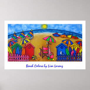 Beach Colours Painting Print