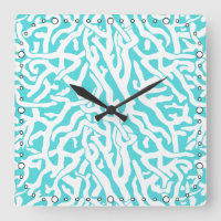 Beach Coral Reef Pattern Nautical White Blue