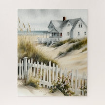 Beach Cottage Jigsaw Puzzle