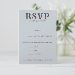 Beach Couple Food Choices RSVP Card