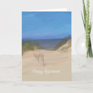 Beach Couple Retirement Card