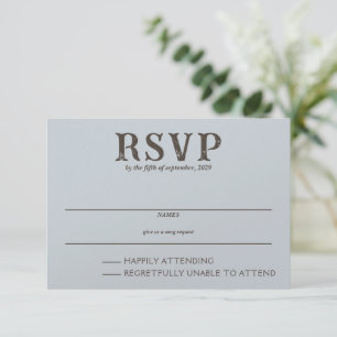 Beach Couple RSVP Card