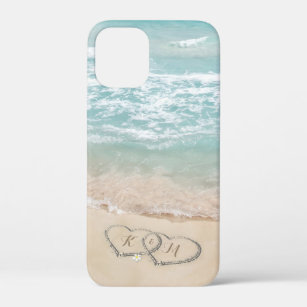 Beach Couples Initials iPhone 12 Mini Case