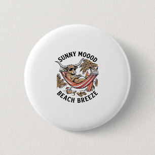 Beach Cow Shirt Vintage Summer Farm Animal Art 6 Cm Round Badge