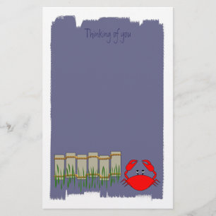 Beach Crab Stationery