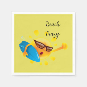 “Beach Crazy” Cocktail Napkin