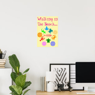 Beach Creatures Poster