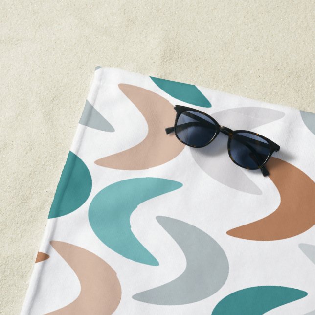 Beach Crescents  Beach Towel (In Situ)