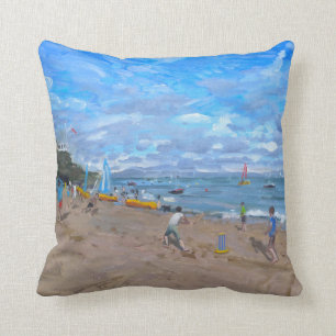 Beach cricket Abersoch 2013 Cushion