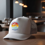 Beach Cruise Family Reunion Matching Retro Trucker Hat<br><div class="desc">Going on a family cruise vacation? Customise these camping retro designs for the whole family by adding your family name or custom text, and year of the adventure. I hope it’s not just about the cool design that caught your eye but the fact you’ll never find it in a department...</div>