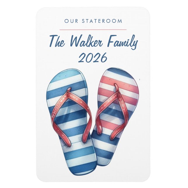Beach Cruise Ship Stateroom Magnet (Vertical)