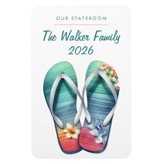 Beach Cruise Ship Stateroom Magnet (Vertical)