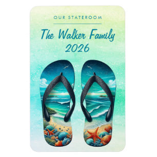 Beach Cruise Ship Stateroom Magnet