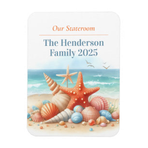 Beach Cruise Ship Stateroom Magnet