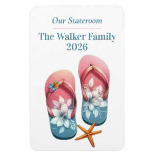 Beach Cruise Ship Stateroom Magnet