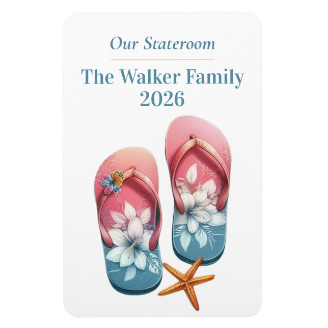 Beach Cruise Ship Stateroom Magnet (Vertical)