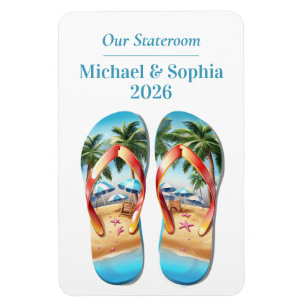 Beach Cruise Ship Stateroom Magnet