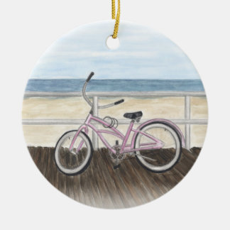 Beach Cruiser on the Boardwalk Ornament
