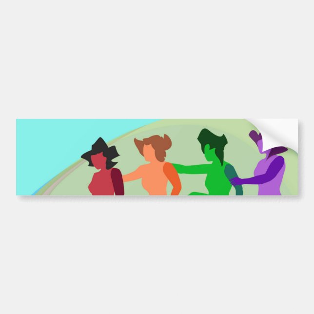 Beach Dance Bumper Sticker (Front)