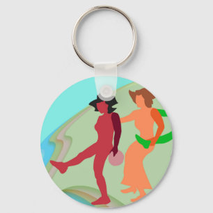 Beach Dance Key Ring