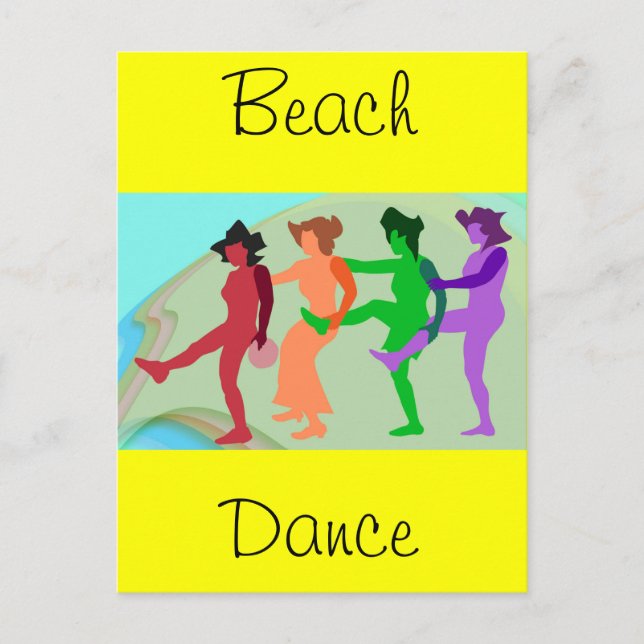 Beach Dance Postcard (Front)