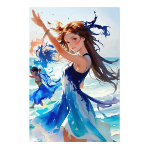 Beach dancer photo print