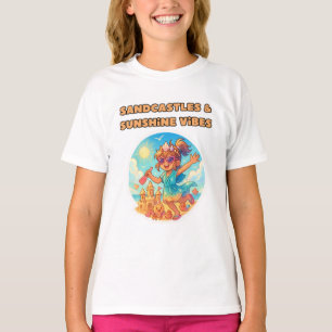 beach day cartoon girls shirt