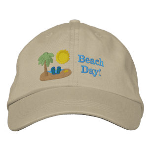 Beach Day Embroidered Cap