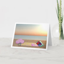 Beach day LeeMarie's creative design card