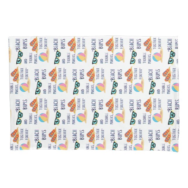 beach day quote pillowcase (Front)