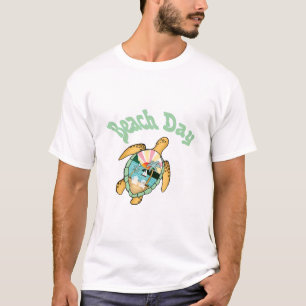 Beach Day, Summer, Turtle, T-Shirt