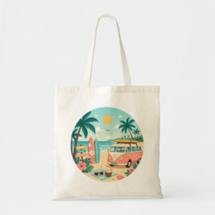 Beach day tote bag