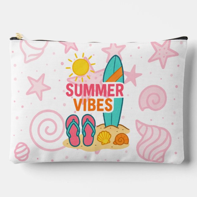 Beach Days Ahead Accessory Pouch (Front)